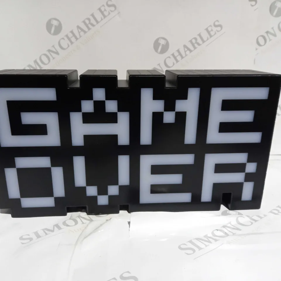 BOXED GAME OVER LIGHT 8-BIT