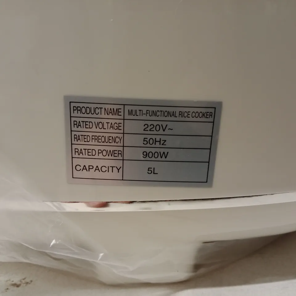 QF-905A RICE COOKER – 900W, 5L, BOXED