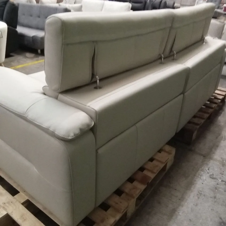 QUALITY DESIGNER ITALIAN MADE VENTO 3 SEATER ELECTRIC RECLINER LEATHER SOFA