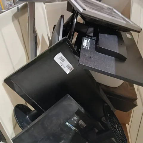 LARGE QUANTITY OF ASSORTED MONITORS, KEYBOARDS AND ACCESSORIES