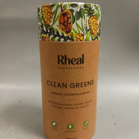 SEALED RHEAL SUPERFOODS CLEAN GREENS ORGANIC SUPERFOOD BLEND - 150G