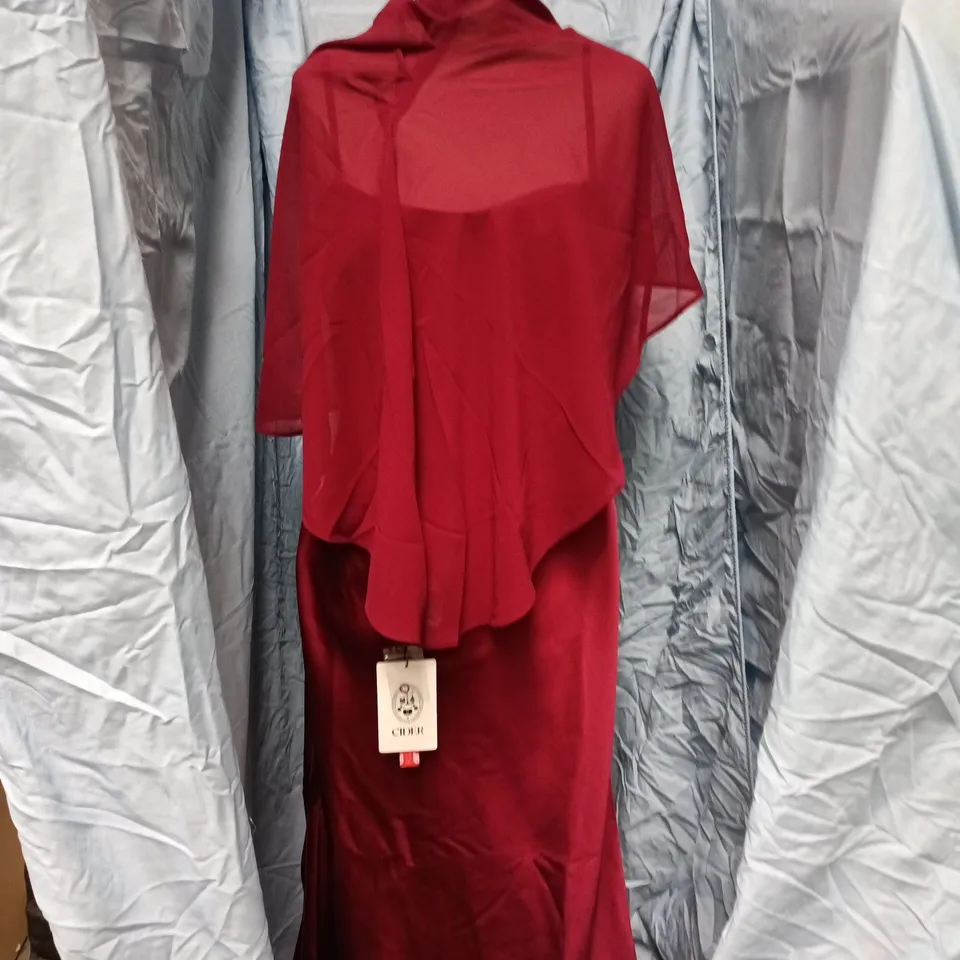 CIDER WOMEN’S RED DRESS, SIZE M