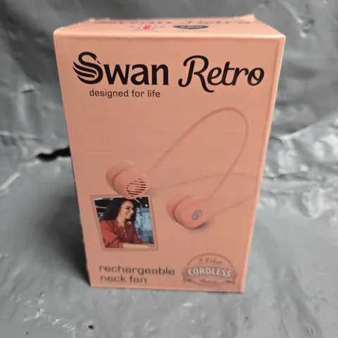 SWAN RETRO RECHARGEABLE NECK FAN