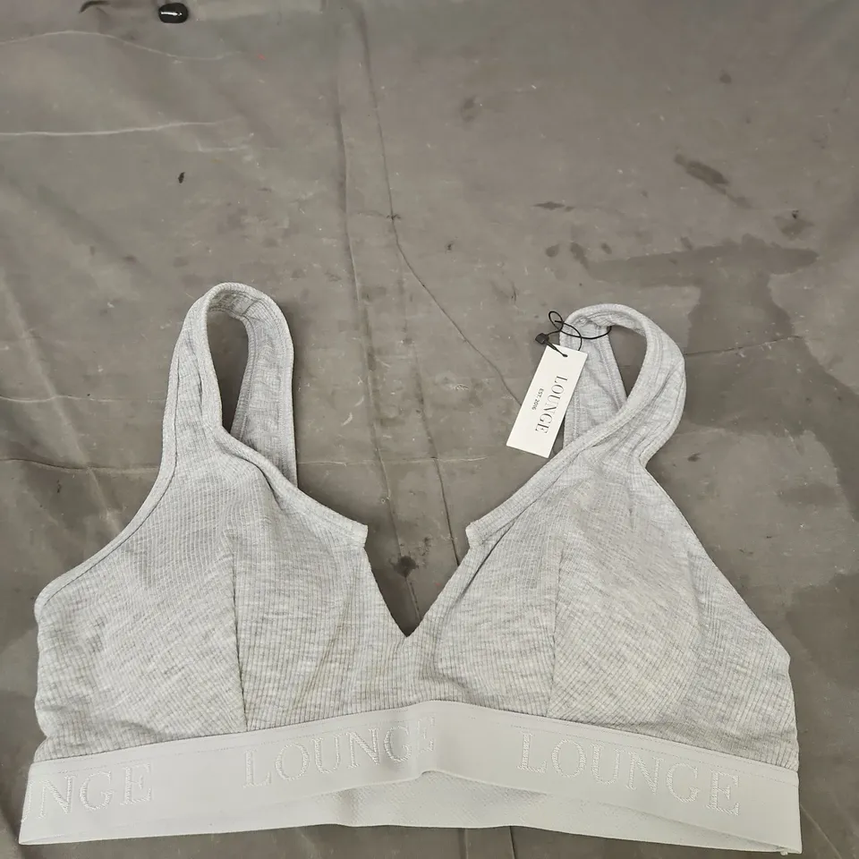 LOUNGE GREY SPORTS BRA – WOMEN'S BRALETTE SIZE M