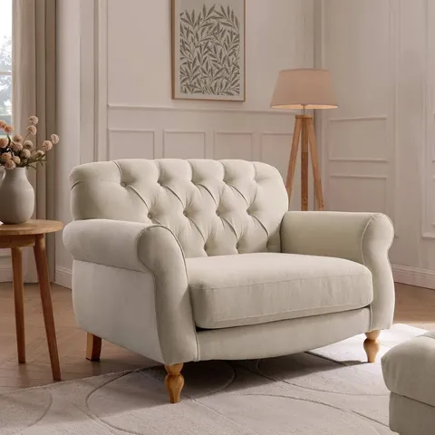 BOXED DUSK HEBDEN LOVESEAT - CREAM LINEN (1 BOX)