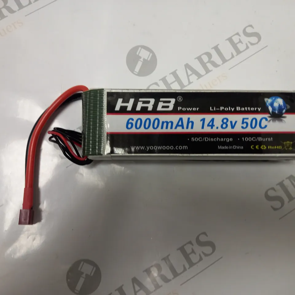 HRB POWER LI-POLY BATTERY 6000MAH 14.8V 50C