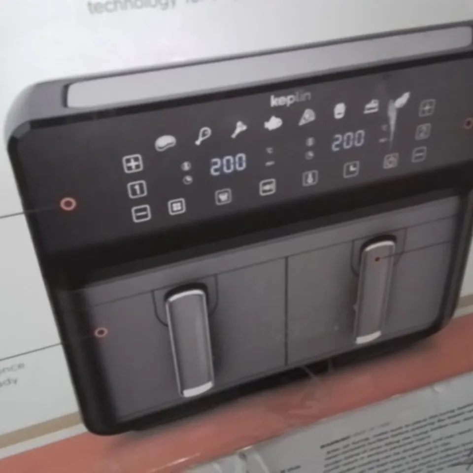 BOXED KEPLIN 9 LITRE DUAL DRAWER AIRFRYER