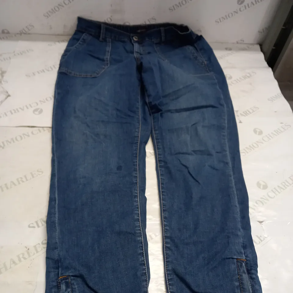 M&S NAVY BLUE DENIM JEANS SIZE M 