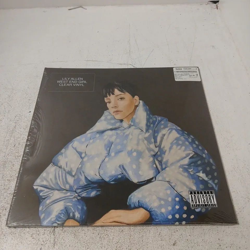 LILY ALLEN - WEST END GIRL LIMITED EDITION CLEAR VINYL