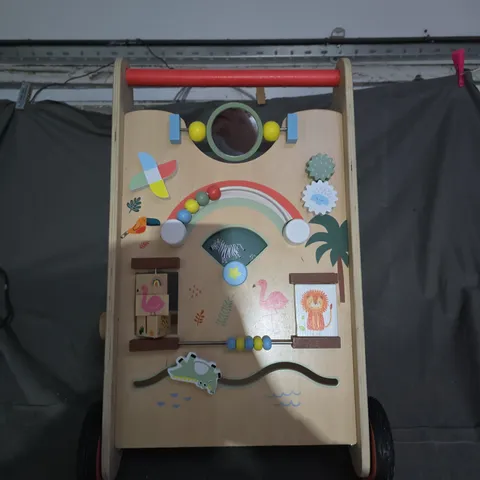 WOODEN BABY ACTIVITY WALKER