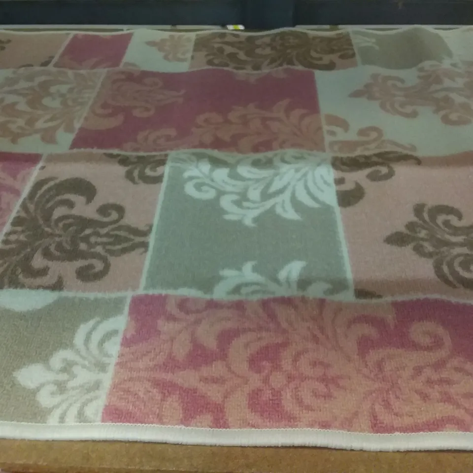 EVISIMO PINK AND GREY RUG 