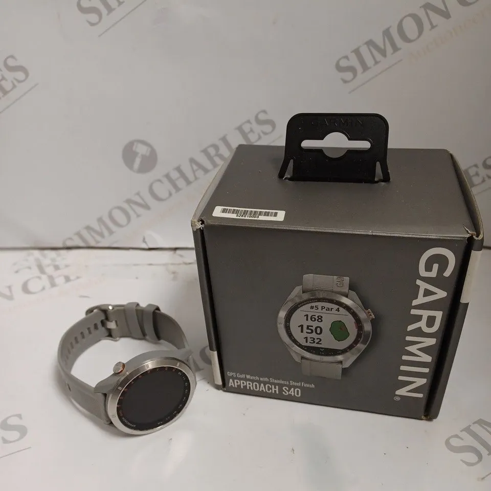 BOXED GARMIN APPROACH S40 GPS GOLF WATCH 