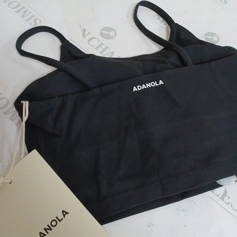 ADANOLA BLACK TRAINING BRA - SIZE X SMALL