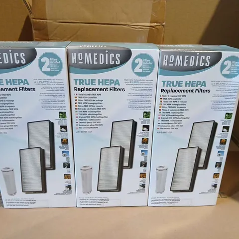 LOT OF 3 HOMEDICS TRUE HEPA REPLACEMENT FILTERS