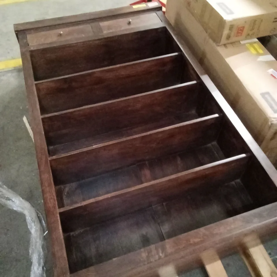 BUCHHOLTZ 180cm H x 110cm W SOLID WOOD STANDARD BOOKCASE