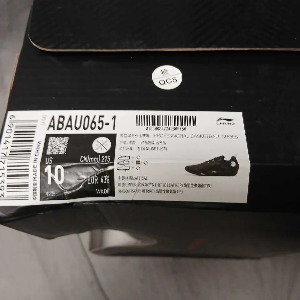 LI-NING WADE BASKETBALL SHOES – BLACK OCTA-KNIT, UK 9 (US 10, EUR 43 1/3, CN 275)