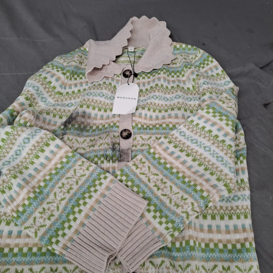 MONSOON LONG SLEEVE JUMPER - S