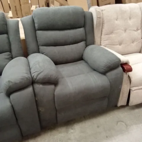 DESIGNER FABRIC RECLINER ARMCHAIR 