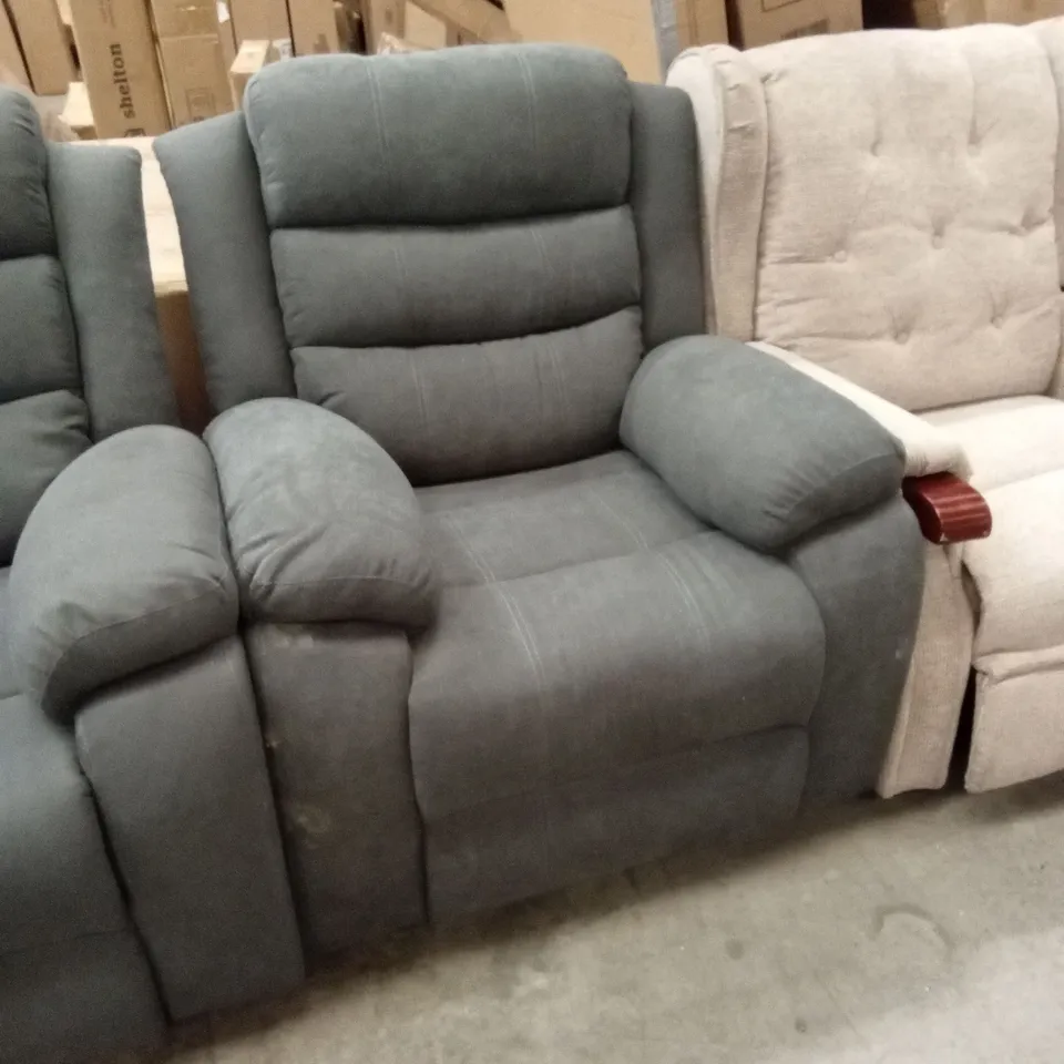 DESIGNER FABRIC RECLINER ARMCHAIR 