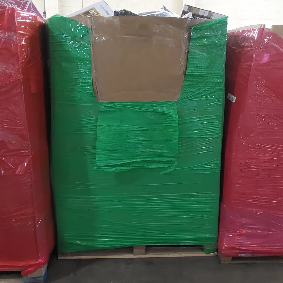 PALLET OF ASSORTED CONSUMER PRODUCTS TO INCLUDE: KITCHEN ORGANISER, ASH BUCKET, PET CARRIER, CARRY BAG, RUG ECT