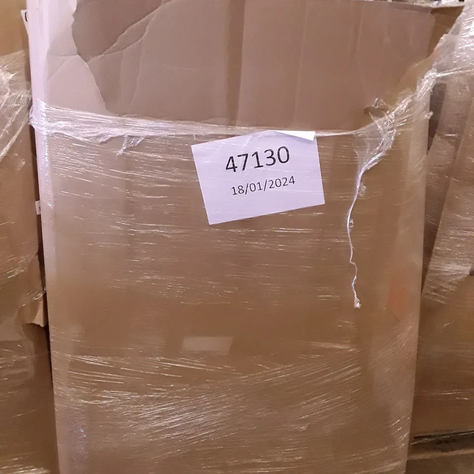 PALLET OF ASSORTED PRODUCTS INCLUDING LED CEILING FAN LIGHT, SINGLE MATTRESS, HOMIDEC DRYING RACK, ROLLER BLIND