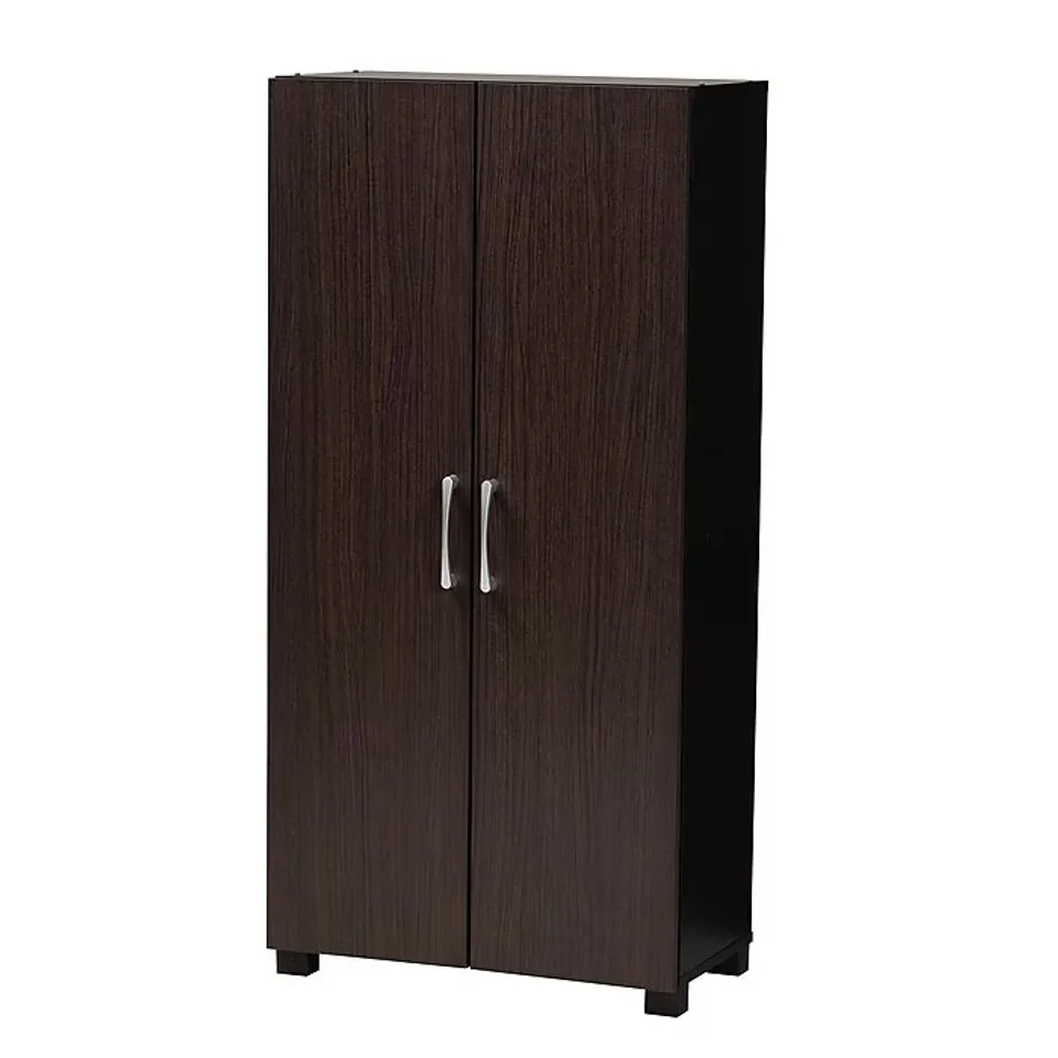 BOXED BAXTON STUDIO MARINE SHOE STORAGE CABINET, WENGE (1 BOX)