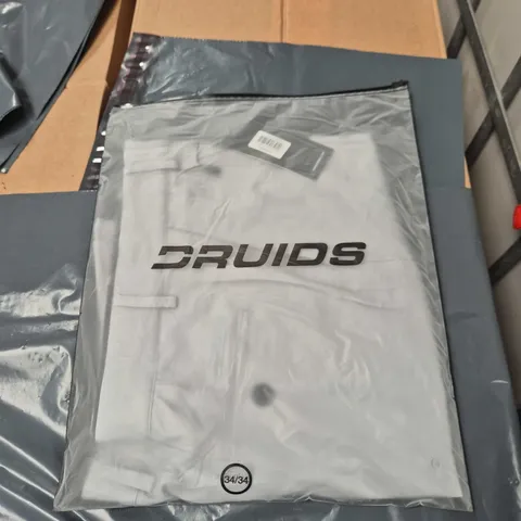 DRUIDS CLIMA GOLF TROUSERS - GREY - UK 34 (34/34)