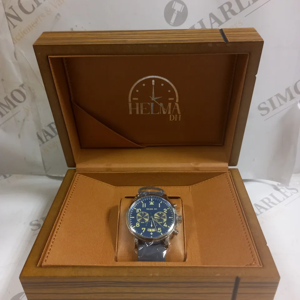 HELMA DH CHRONOGRAPH MASTER PILOT DH007 WRIST WATCH