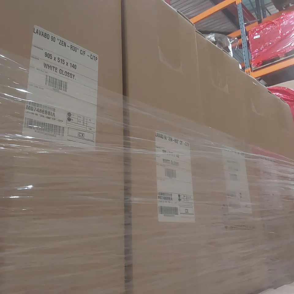 PALLET CONTAINING A LARGE QUANTITY OF APPROXIMATELY 18x BRAND NEW CALYPSO BASINS