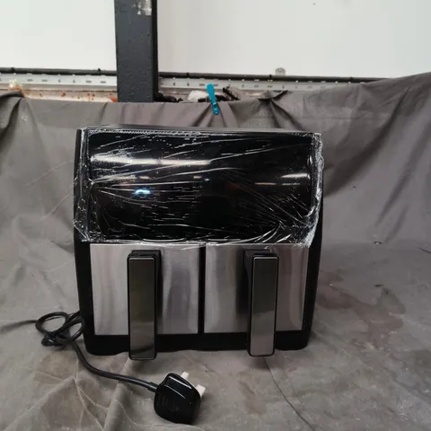 KOMORE AIR FRYER AFD2806S – 9L DUAL BASKET, BOXED 