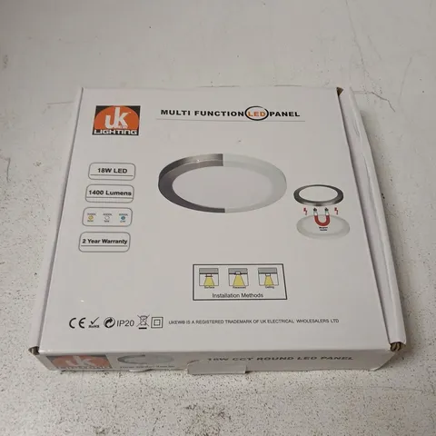 UK LIGHTING ROUND LED PANEL LIGHT – 18W