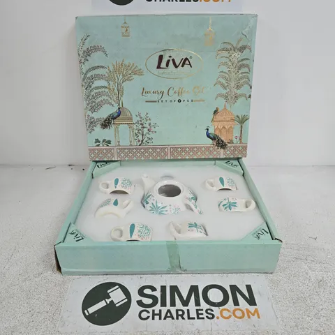 BOXED LIVA 7PC LUXURY COFFEE SET