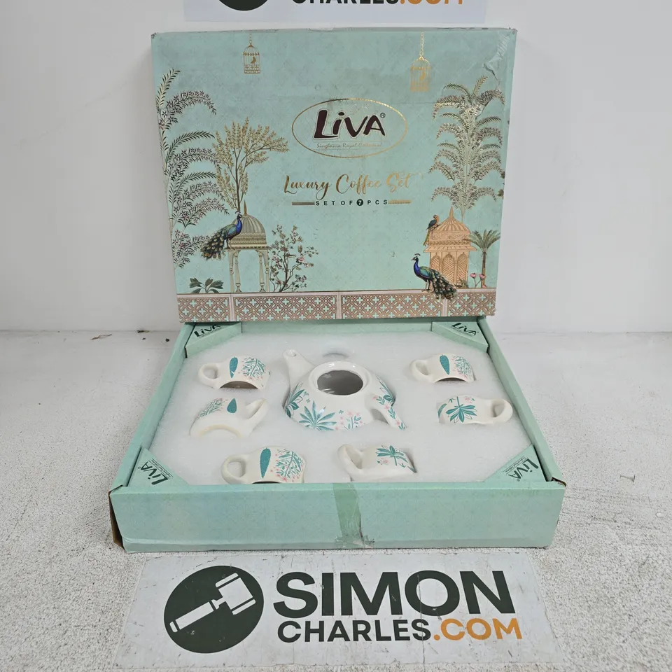 BOXED LIVA 7PC LUXURY COFFEE SET