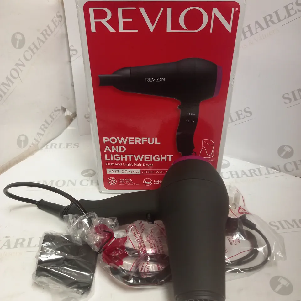 REVLON POWERFUL AND LIGHTWEIGHT HAIR DRYER 2000 WATTS