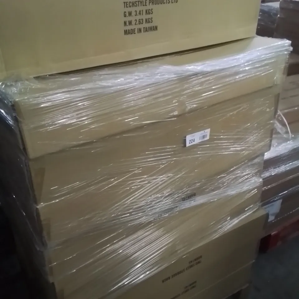 PALLET CONTAINING LARGE QUANTITY OF TWO SHELF STORAGE RACKS