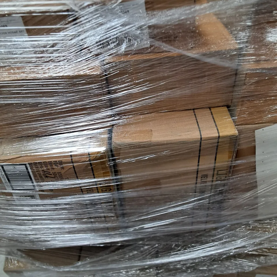 PALLET OF A LARGE ASSORTED AMOUNT OF BRAND NEW PRODUCTS AND ACCESSORIES TO INCLUDE - CHRISTMAS BATH TOWEL , HARRY POTTER MOSAIC ART , LUXURY FLAMINGO RIDE ON ETC - COLLECTION ONLY