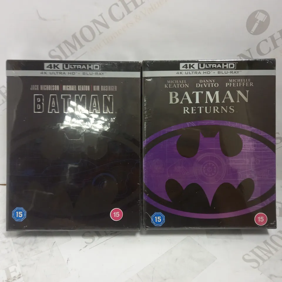 SEALED BATMAN + BATMAN RETURNS COLLECTABLE EDITION BLU-RAYS