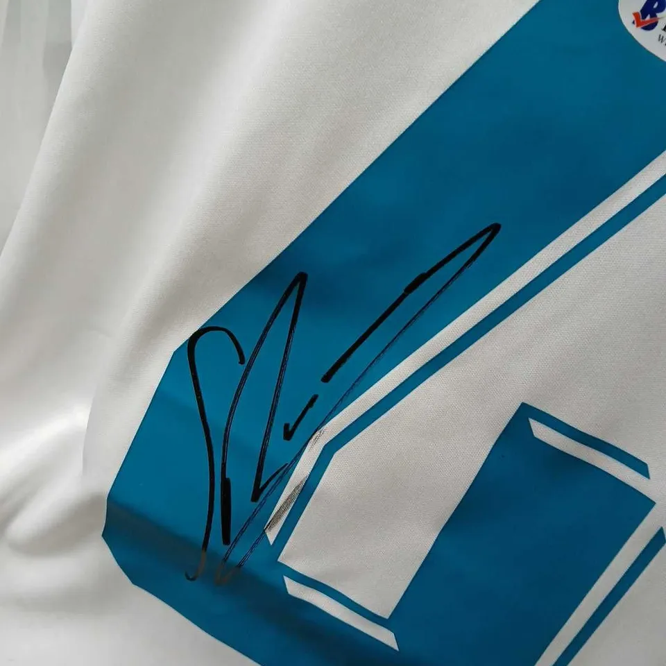 REAL MADRID 2018 CHAMPIONS LEAGUE FINAL JERSEY – SERGIO RAMOS AUTOGRAPHED, ADIDAS CLIMACOOL (SIZE M)