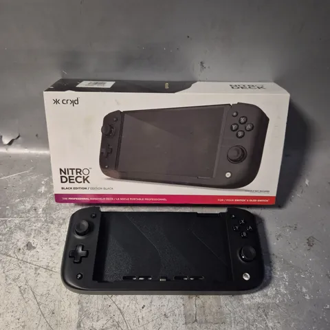 BOXED NITRO DECK BLACK EDITION ENCLOSURE FOR NINTENDO SWITCH 
