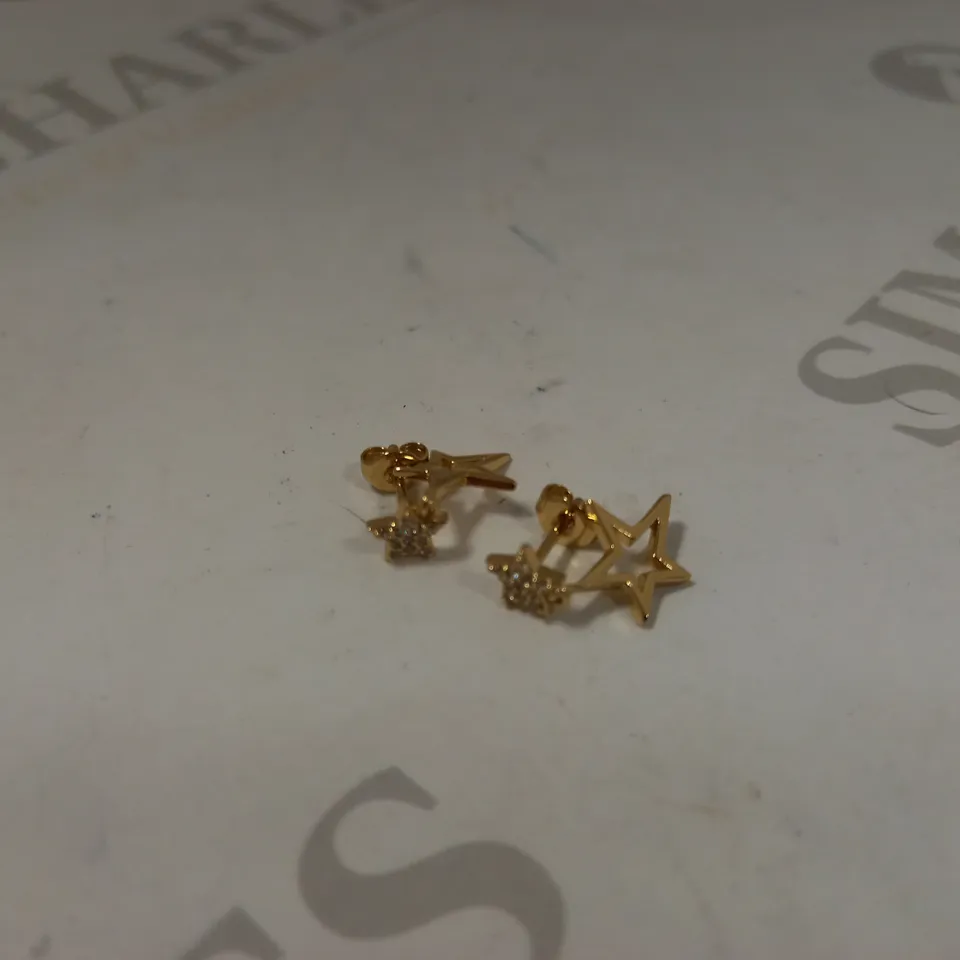 MINT VELVET GOLD STAR DROP EARRINGS RRP £70