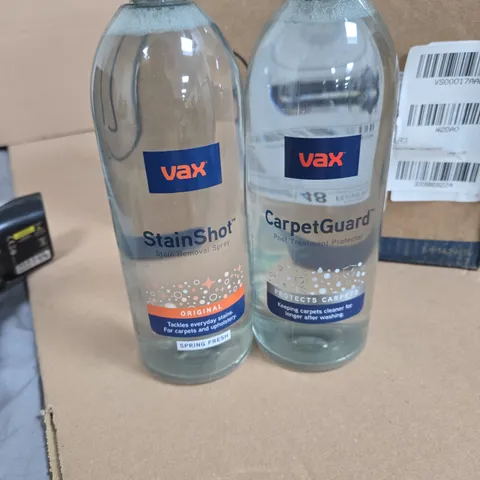 VAX STAINSHOT STAIN REMOVAL SPRAY & CARPETGUARD POST-TREATMENT PROTECTOR – 2 BOTTLES