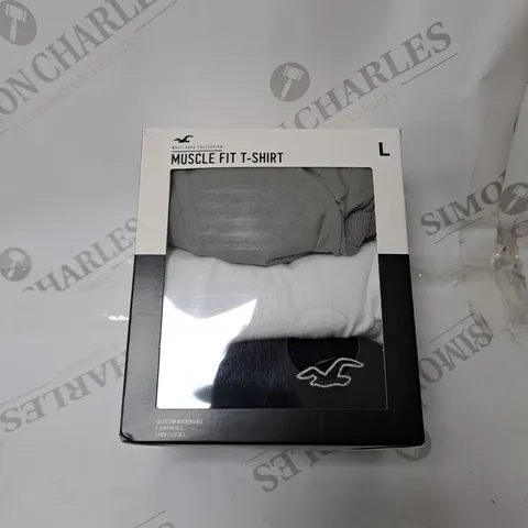 LARGE HOLLISTER MUSCLE FIT T-SHIRT 