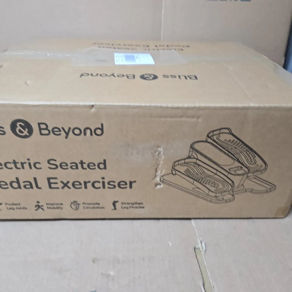 BLISS & BEYOND ELECTRIC SEATED PEDAL EXERCISER – BOXED