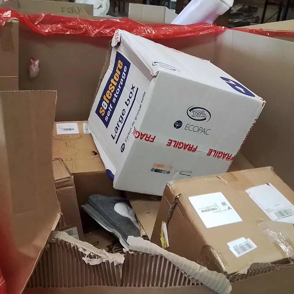 PALLET OF ASSORTED HOUSEHOLD GOODS AND PRODUCTS TO INCLUDE;STEAM CLEANER,MAT,WATER SPRINKLER