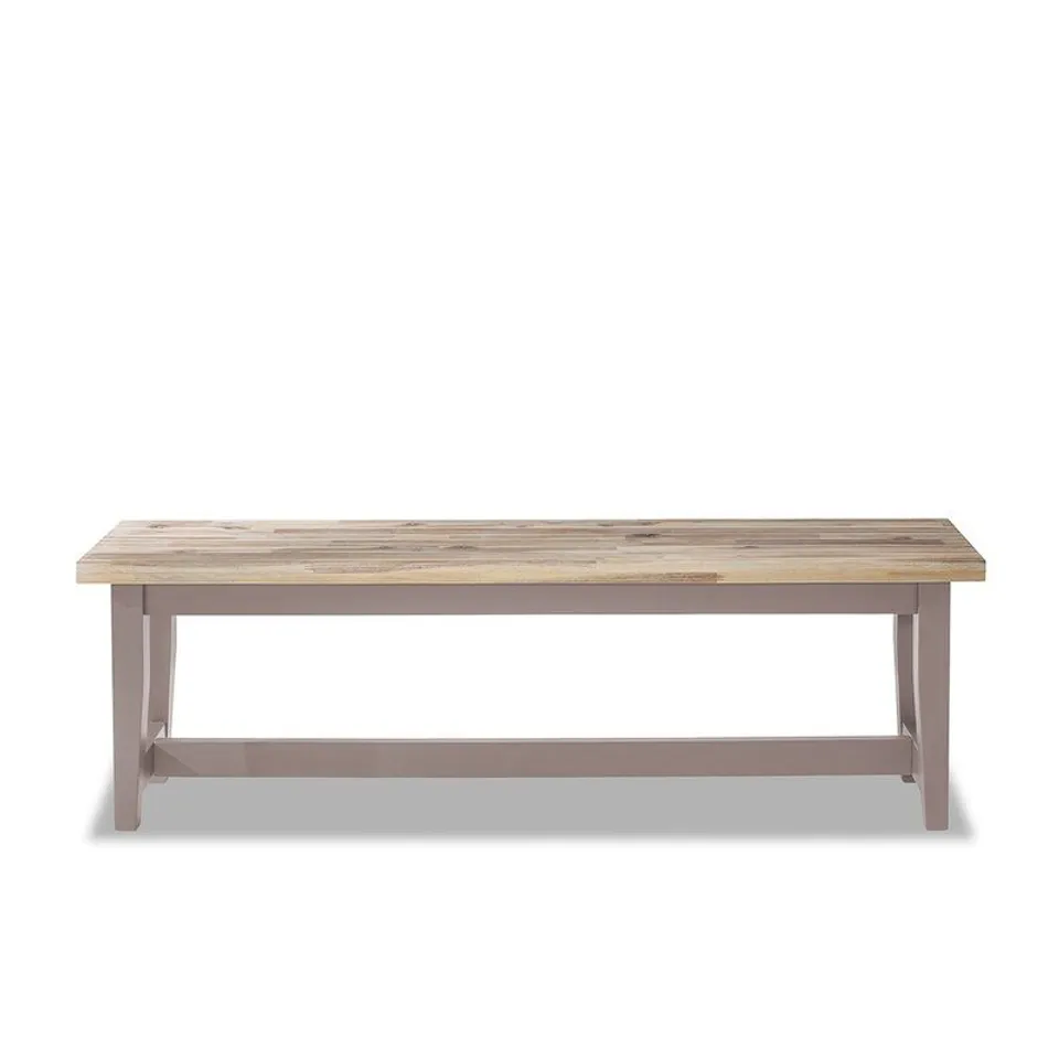 BENEDICT WOOD BENCH - TRUFFLE