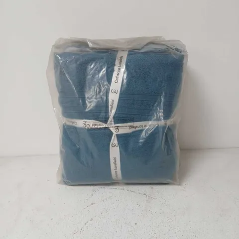 CATHERINE LANSFIELD ZERO TWIST TEAL TOWEL BALE SET OF 6