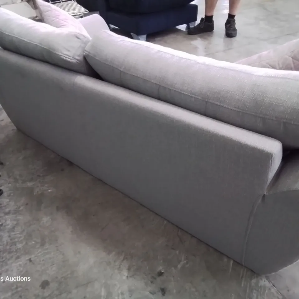 DESIGNER CLIO THREE SEATER SOFA ALMO ASH FABRIC