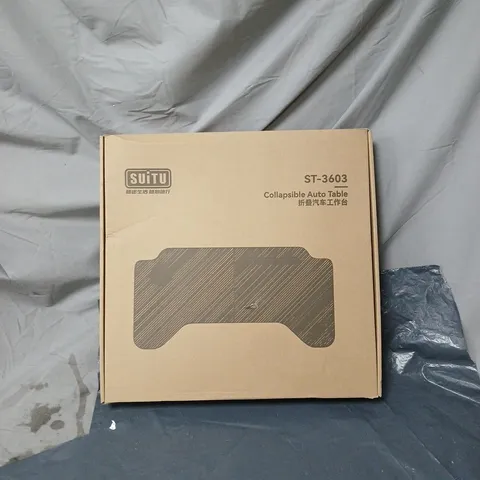 SUITU ST 3603 COLLAPSIBLE TABLE TOP BLACK, WITH PROTECTIVE POUCH. BOXED