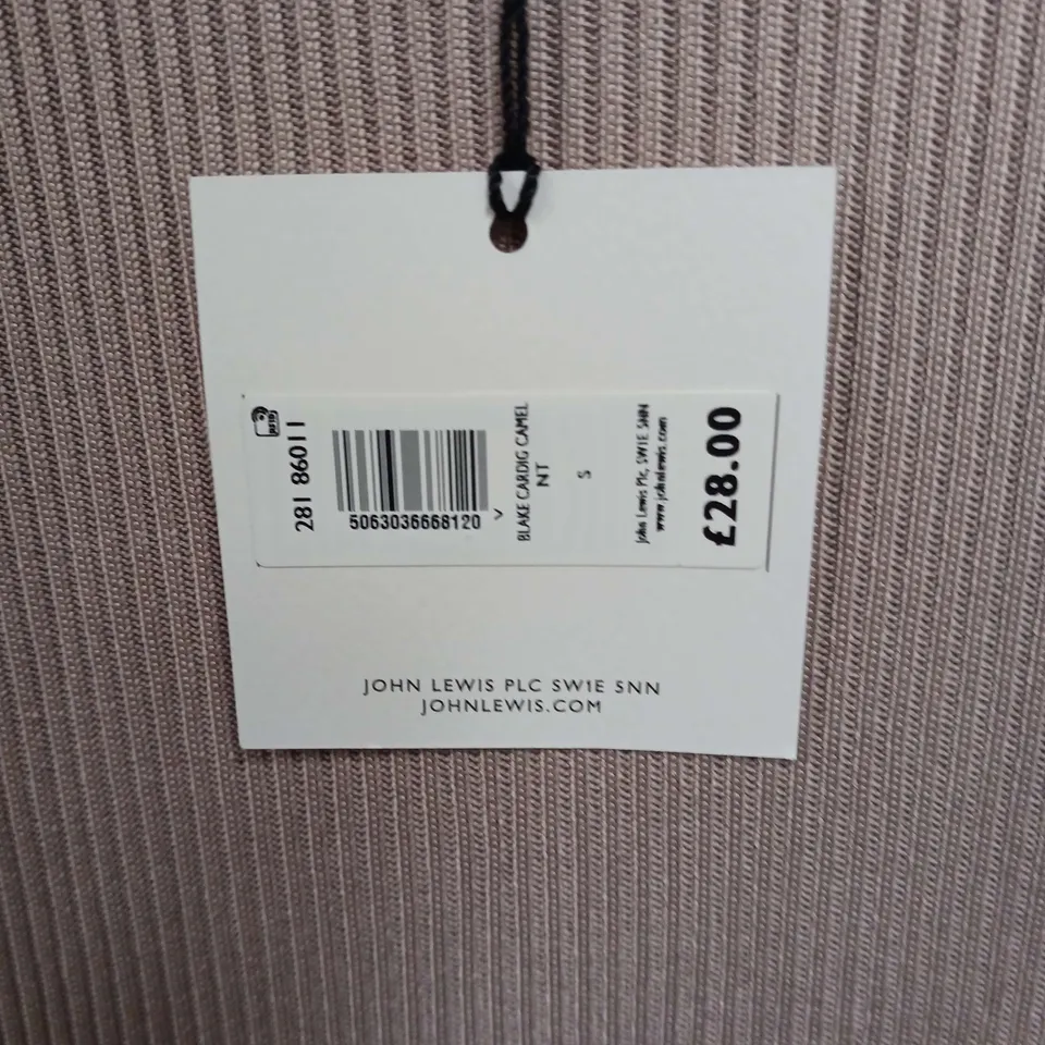 JOHN LEWIS BLAKE CARDIGAN IN CAMEL - S