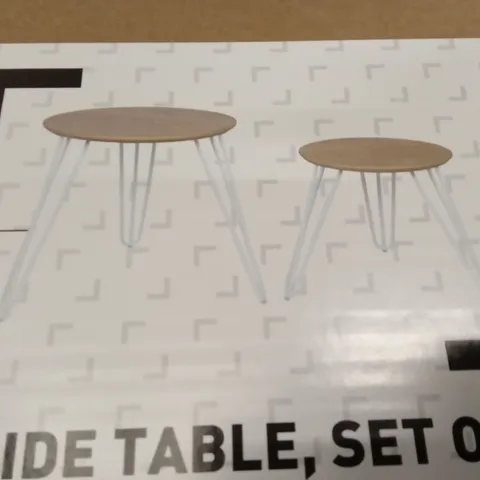 BOXED ZARZA HAIRPIN SIDE TABLE, SET OF 2 (1 BOX)
